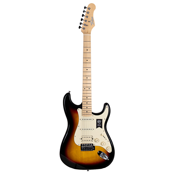 Trion TGP-112-SB Aksesuar ve Amfi Dahil Sunburst Elektro Gitar Seti (Zuhal 50.Yıl Özel)